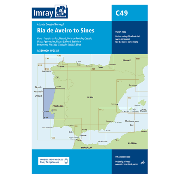 Imray C49 Ria de Aveiro to Sines