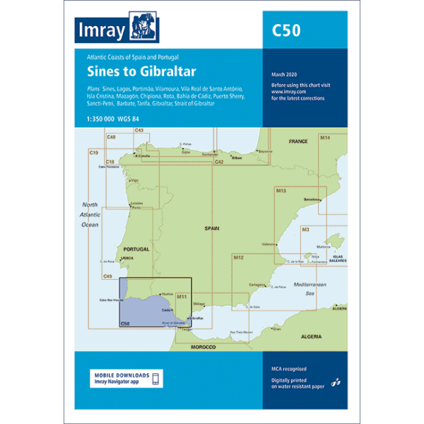 Imray C50 Sines to Gibraltar