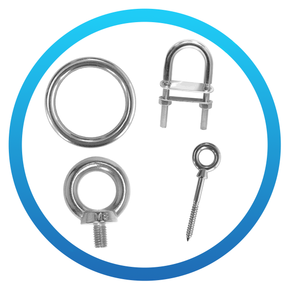 Eye Bolts, Rings & U-Bolts