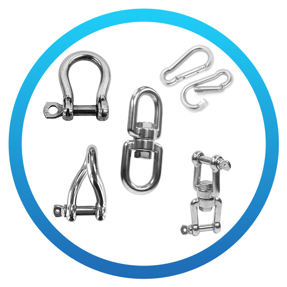 Spring Hooks, Shackles & Swivels