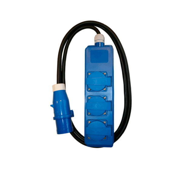 Haba Triple Unit 1.5m - 3 x Schuko to CEE