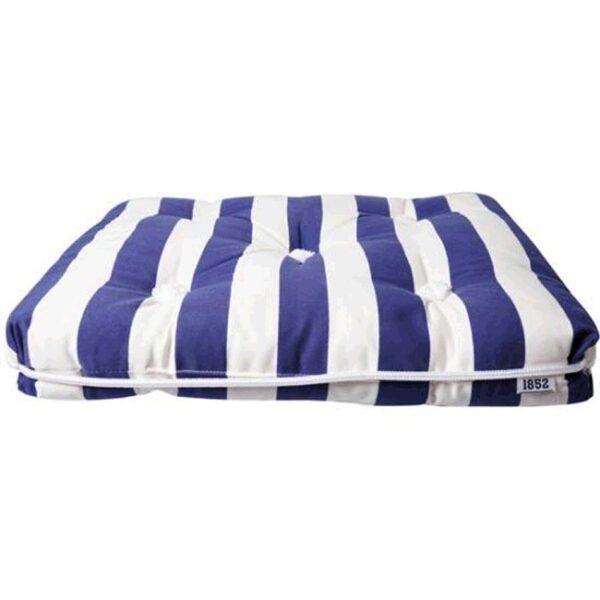 Kapok Cushion Single Striped White And Blue