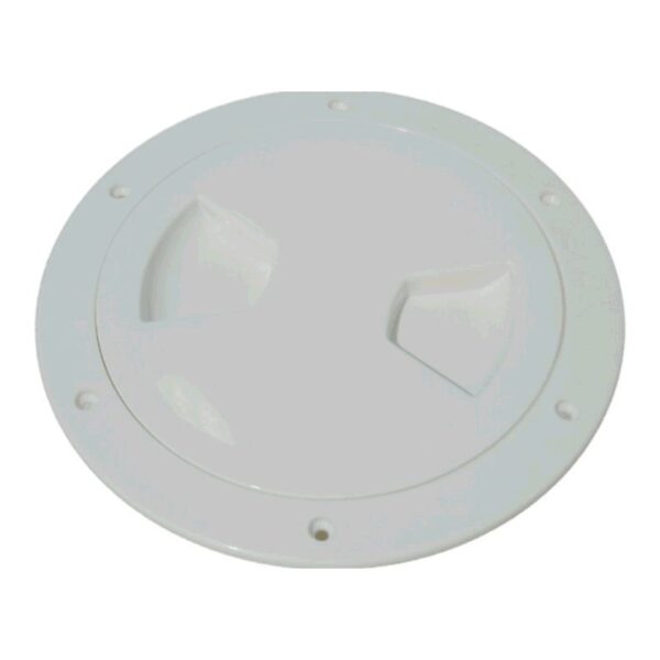 Inspection Hatch Plate Round Plastic White