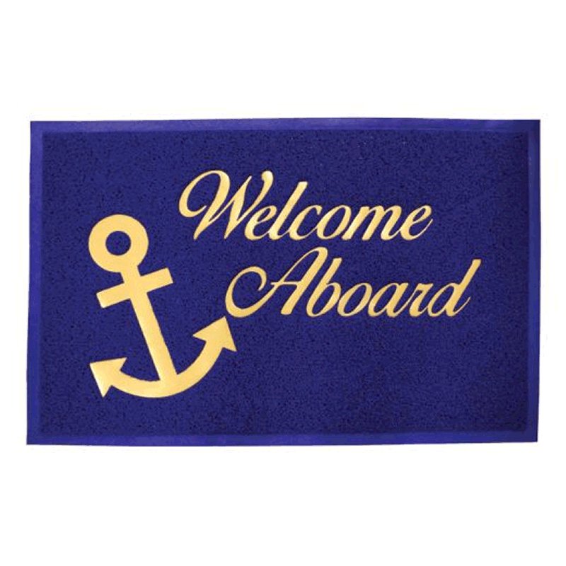 Marine Welcome Mat Blue